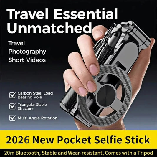 4-in-1 Multifunctional Magnetic Selfie Stick